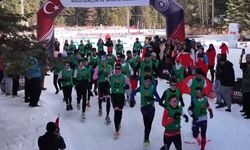 Kış Triatlonu’nda Karla Kaplı Bölgede Zorlu Mücadele