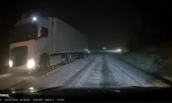 Kar Yağışı İnegöl- Domaniç Kara Yolunda Ulaşımı Olumsuz Etkiledi