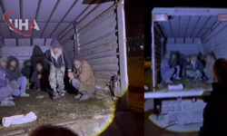 Kars'ta Durdurulan Kamyonetten 12 Kaçak Göçmen Yakalandı