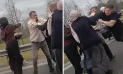 İstanbul Ümraniye’de Yol Kavgası: Tekmeli Ve Yumruklu Kavga Kamerada