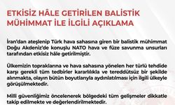 MSB: İran’dan Atılan Balistik Mühimmat Engellendi