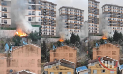 İstanbul Eyüpsultan’da Gecekondunun Çatısı Alev Alev Yandı