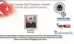 Uygurtürk Global Basın Olarak Şehidimize Başsağlığı Dileriz