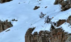 Mehmetçik Karda Dağcılık Eğitimi Aldı