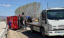 Tokat’ta Gübre Yüklü Traktör Devrildi: Ulaşım Aksadı