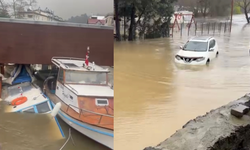 Beykoz'da Sağanak Yağış Sonrası Yollar Göle Döndü