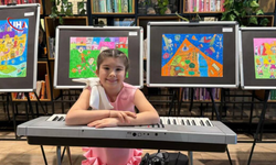 Bursa’da  7 Yaşındaki Defne’nin İlk Resim Sergisi