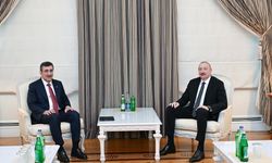 Cumhurbaşkanı Yardımcısı Yılmaz, Azerbaycan Cumhurbaşkanı Aliyev İle Bir Araya Geldi