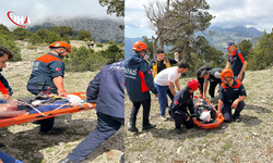 Antalya’da Uçurumda Mahsur Kalan Vatandaş Ekiplerce Kurtarıldı