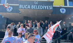 Buca Belediyesi'ndeki Memurların Eylemi Sürüyor