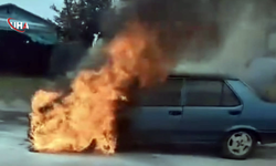 Ordu’da Korkutan Yangın: Otomobil Alevlere Teslim Oldu