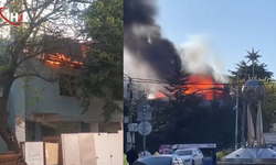 Avcılar'da Boşaltılan 3 Katlı Anaokulunun Çatısında Yangın