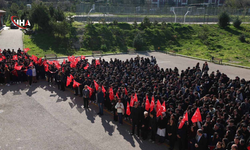 Eğitim-Bir-Sen, Ufuk Arslan Anadolu Lisesi’nde Bayrak Törenine Katıldı