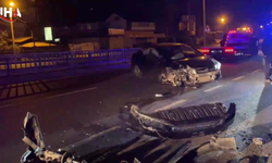 Düzce’de Köprüde Kaza: Otomobil Korkuluklara Çarptı, 3 Yaralı