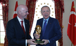 Cumhurbaşkanı Erdoğan, FIFA Başkanı Infantino’yu Dolmabahçe'de Kabul Etti