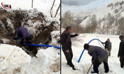 Van'da Çığ Su Şebekesini Vurdu: 400 Metre Boru Döşenerek Yeniden Suya Ulaşıldı