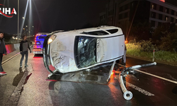 Çorlu’da Alkollü Sürücü Dehşeti: Otomobil Takla Atıp Ters Döndü