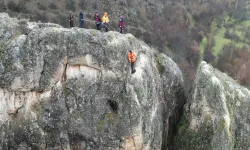 Sivas'ta Mahsur Kalan Keçinin İmdadına İtfaiye Ekipleri Yetişti