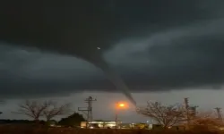 Mardin’de Sağanak Öncesi Hortum Görüntülendi