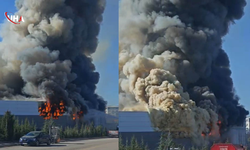 Sincan'da Boya Fabrikasında Yangın