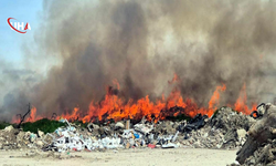Tekirdağ'da Atık Depolama Tesisinde Alevler Yükseldi