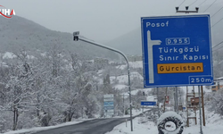 Kar Yağışı Sebebiyle Ilgar Geçidi Trafiğe Kapatıldı