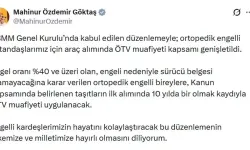 Bakan Göktaş'tan Müjde: ÖTV Muafiyeti Genişletildi