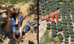 Osmaniye'de Kaçak Kazı Yapan 6 Şüpheli Dron Kamerasına Yakalandı