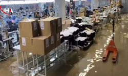 Şanlıurfa’da Sağanak: Tekstil Fabrikasını Su Bastı