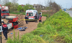 Devrilen Traktörün Sürücüsü Hayatını Kaybetti