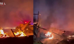 Bolu'da Yıldırım Düştü, Ahırda Yangın Çıktı