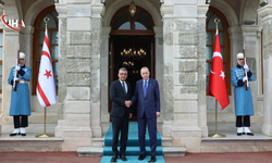 Cumhurbaşkanı Erdoğan, KKTC Cumhurbaşkanı Erhürman ile Görüştü