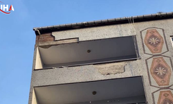 Mahallede Korku Anları: Cepheden Parçalar Düştü