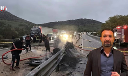 Afyon'da Korkunç Kaza: İş İnsanı Murtaza Topal Bariyerlere Çarpan Araçta Can Verdi
