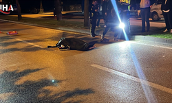 Kontrolden Çıkan Motosiklet Refüje Çarptı