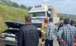 Manisa'da Kamyon ile Çarpışan Otomobildeki Yolcu Öldü