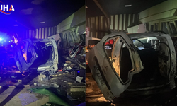 Ordu’da Otomobilin İş Yerine Girdiği Anlar