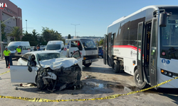 Samsun'da Feci Kaza: Otomobil Ve Otobüs Çarpıştı, 7 Yaralı