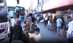 İstanbul'da Karneyi Alan Otogara Koştu
