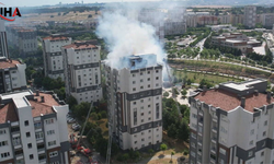 Küçükçekmece'de Sitede Korkutan Yangın