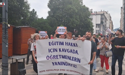 Artvin'de Eğitim Emekçilerine Destek Eylemi Düzenlendi