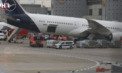 Lufthansa Uçağında İniş Takımı Aksaklığı Meydana Geldi