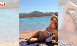Serenay Sarıkaya'dan Kumsal Pozları
