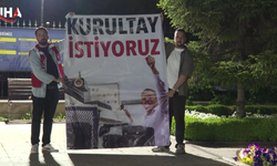 Yayın Çıkışında Özgür Özele Sloganlı Ve Pankartlı Destek