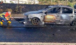 Bingöl'de Seyir Halindeki Otomobil Alevlere Teslim Oldu