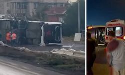 İstanbul'da Havalimanı Servisi Devrildi: 18 Yaralı