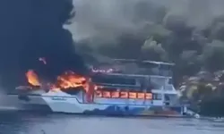 Fethiye'de Can Pazarı: Yanan Gemiden Atlayarak Kurtuldular