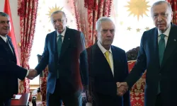 Cumhurbaşkanı Erdoğan, 4 Büyük Kulübün Başkanlarını Dolmabahçe'de Kabul Etti