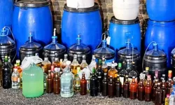 Tekirdağ'da Evinde 1 Ton Sahte Alkol Çıkan Şüpheli Gözaltına Alındı