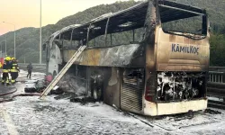 Anadolu Otoyolu'nda Seyir Halindeki Yolcu Otobüsünde Yangın